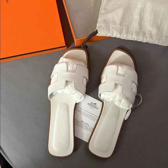 Hermes Oran sandals women’s white - Picture 6 of 8